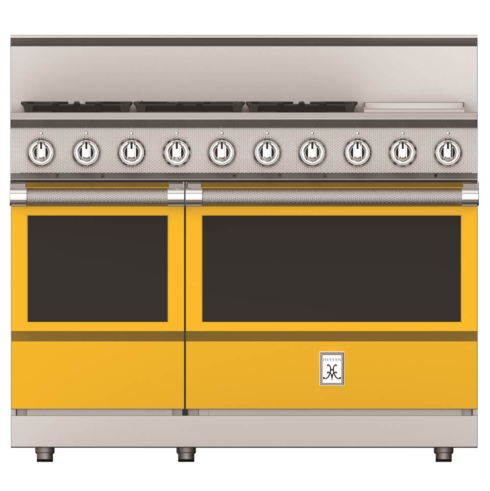 Range, 5 Burner with Griddle, Gas, 48''