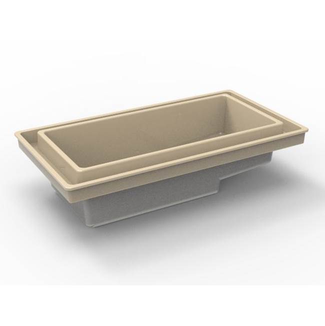 Hydro Systems - AUBURN 8043 METRO TUB ONLY-ALMOND - Almond