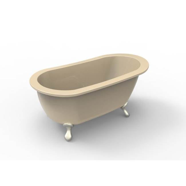 Hydro Systems - ANNETTE 6536 STON W/ SLOPED DECK, TUB ONLY - BISCUIT - Biscuit