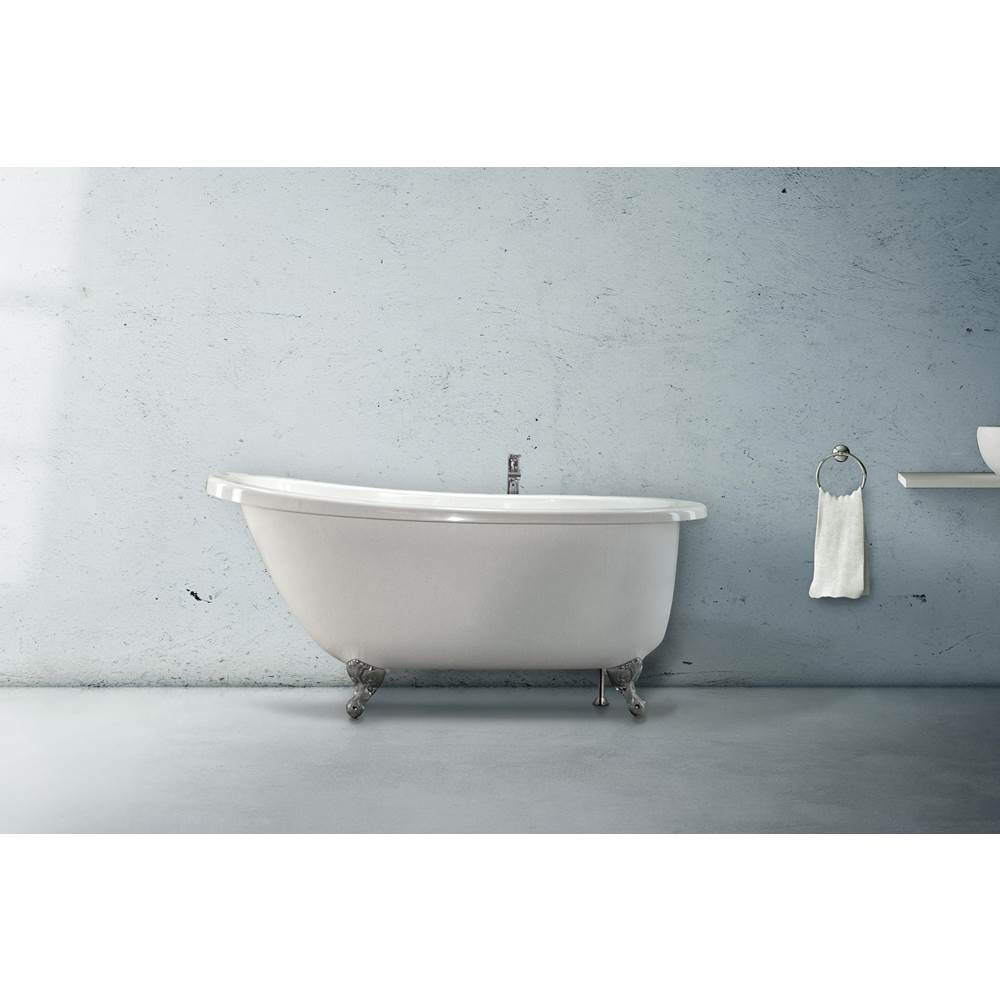 ANNETTE 6536 STON W/ SLOPED DECK, TUB ONLY - ALMOND