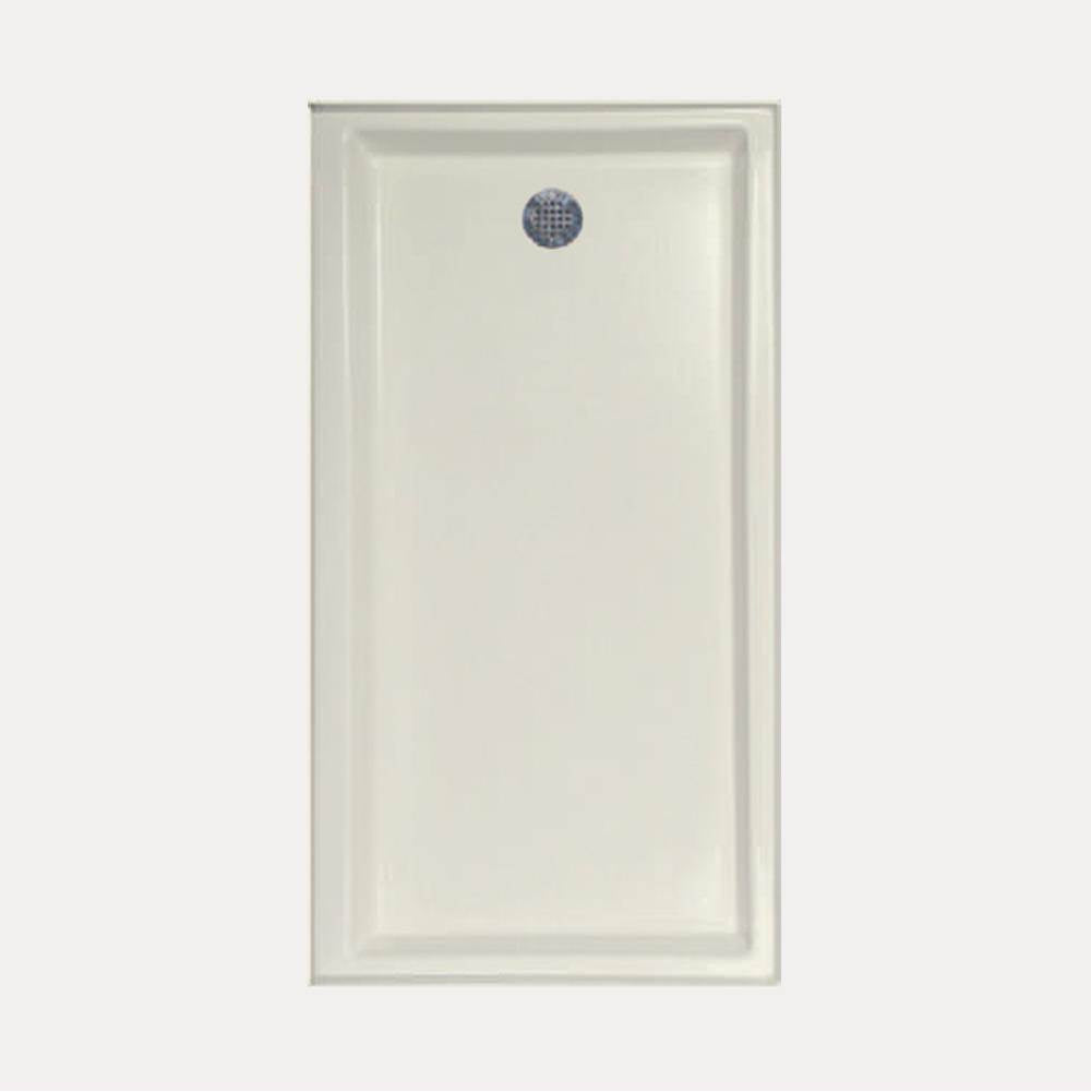Hydro Systems - SHOWER PAN AC 6032 END DRAIN - BONE-RIGHT HAND - Bone