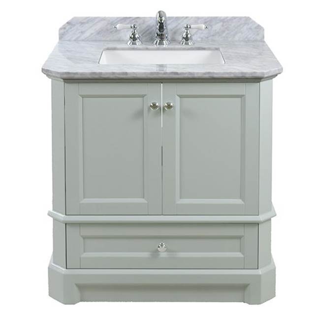 Icera - Richmond Vanity Cabinet, 30-in Ocean Grey - Ocean Gray
