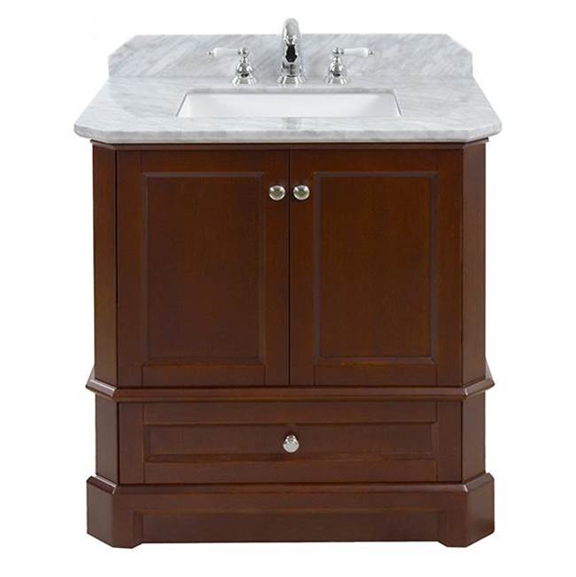 Icera - Richmond Vanity Cabinet, 30-in Walnut Brown - Walnut Brown
