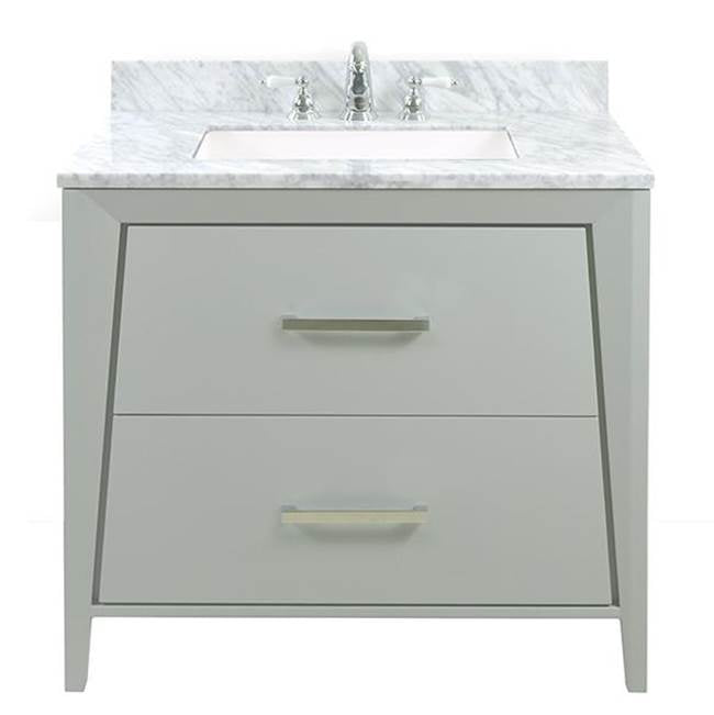 Icera - Canto Vanity Cabinet, 36-in Ocean Grey - Ocean Gray