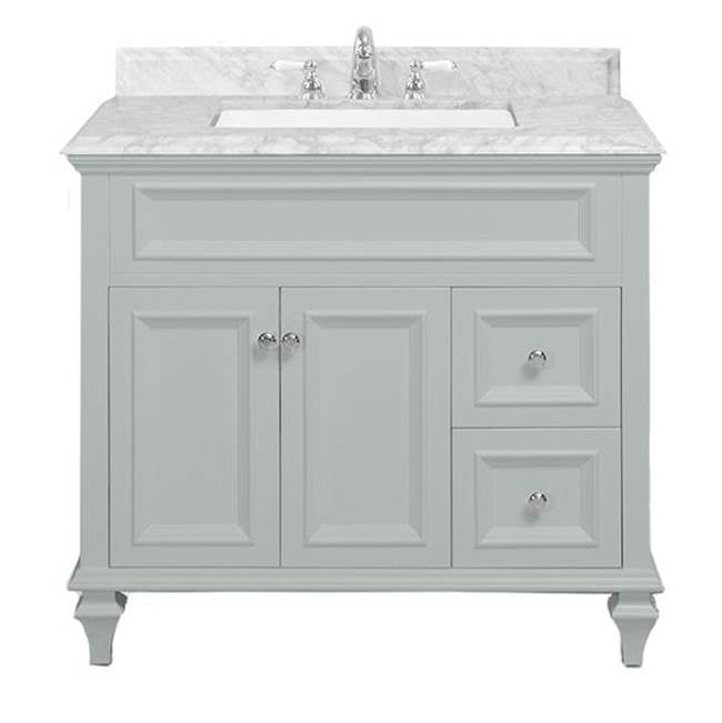 Icera - Presley 36-in Mirror, Ocean Grey - Ocean Gray