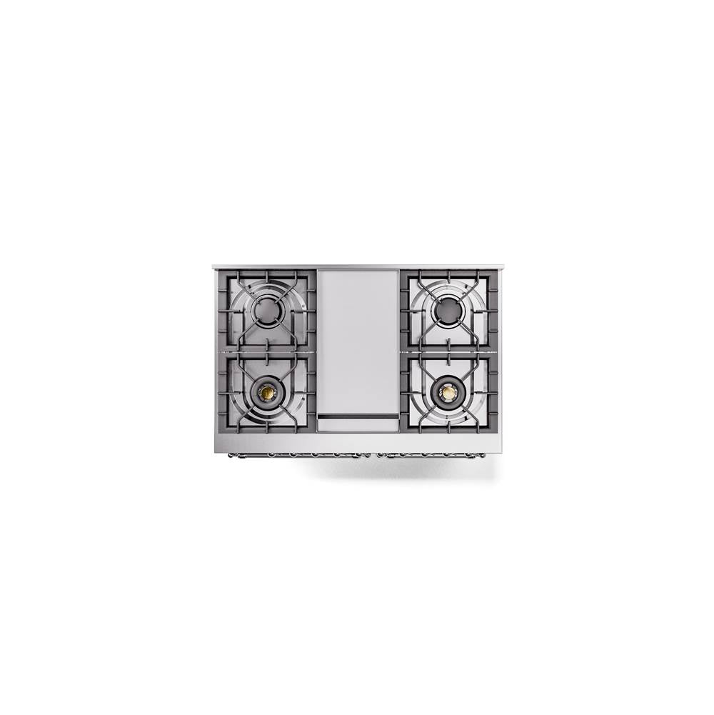 40'' Nostalgie II Series Freestanding Dual Fuel Range - Double Oven - Emerald Green - Bronze trim - Griddle - Natural Gas