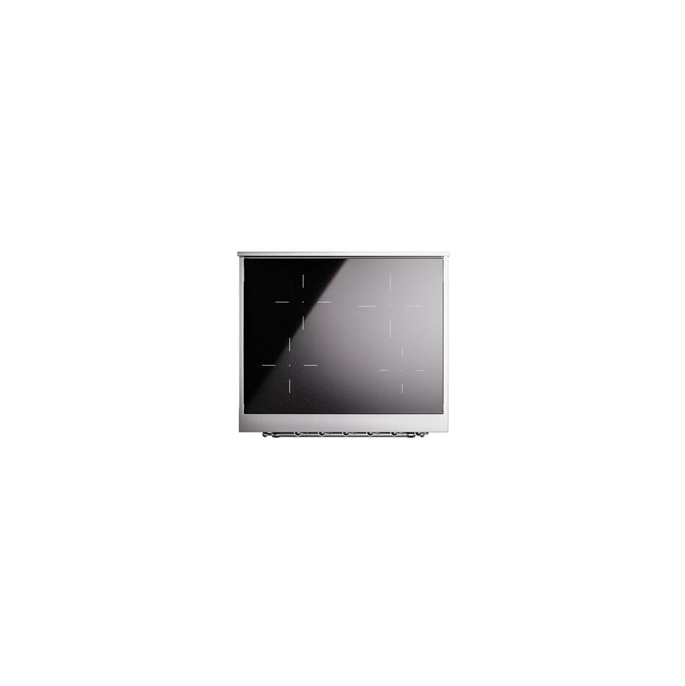 30'' Nostalgie II Series Freestanding Electric Induction Range - Emerald Green - Bronze trim
