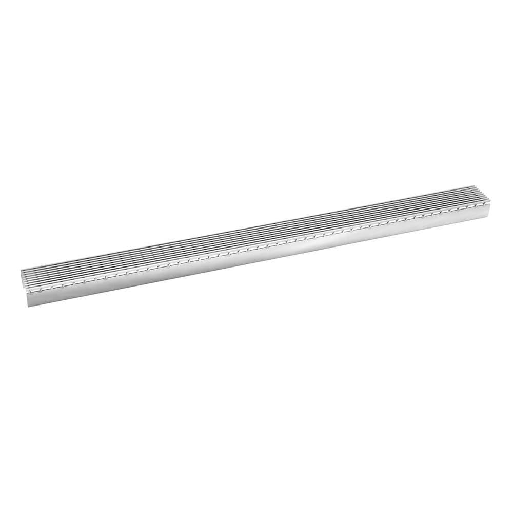 Infinity Drain - 60'' Wedge Wire Grate for S-AG 65 in Satin Stainless - Satin Stainless