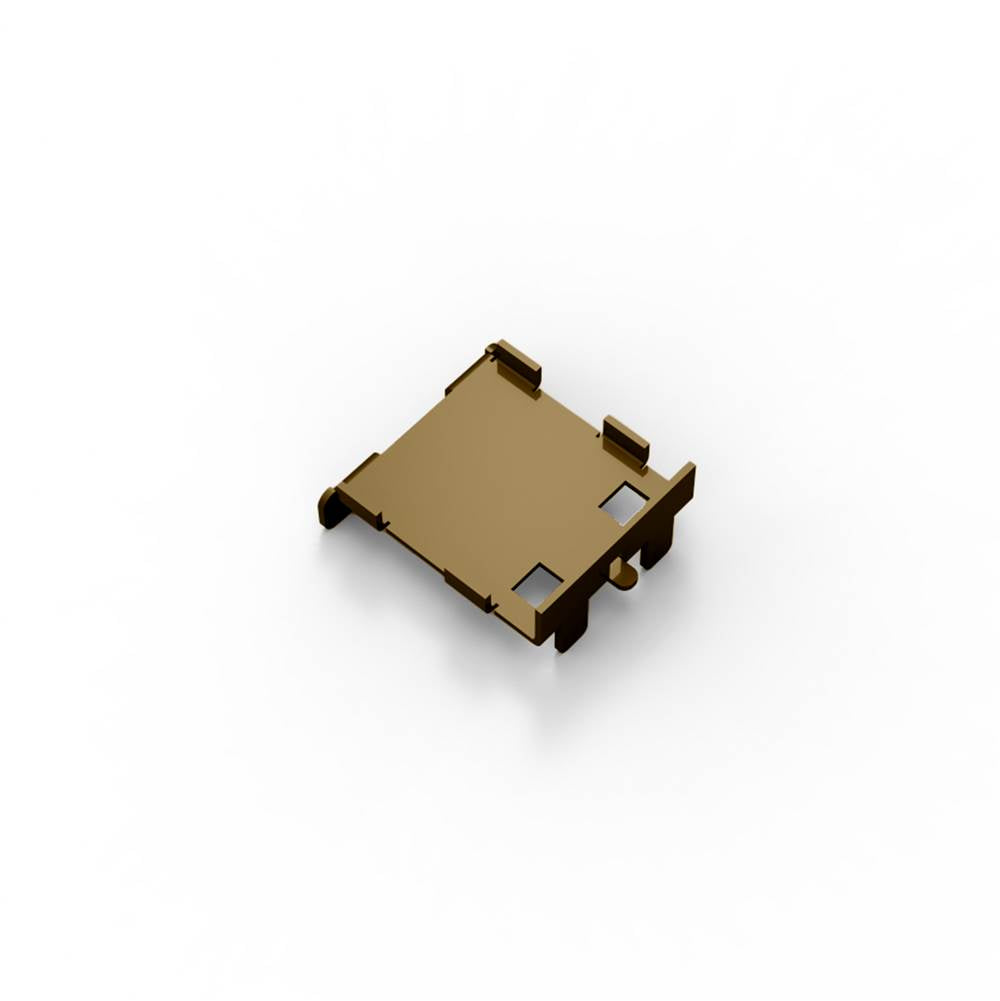 Infinity Drain - Stainless Steel End Cap for RA 65 Tile Insert Frame in Satin Bronze - Satin Bronze