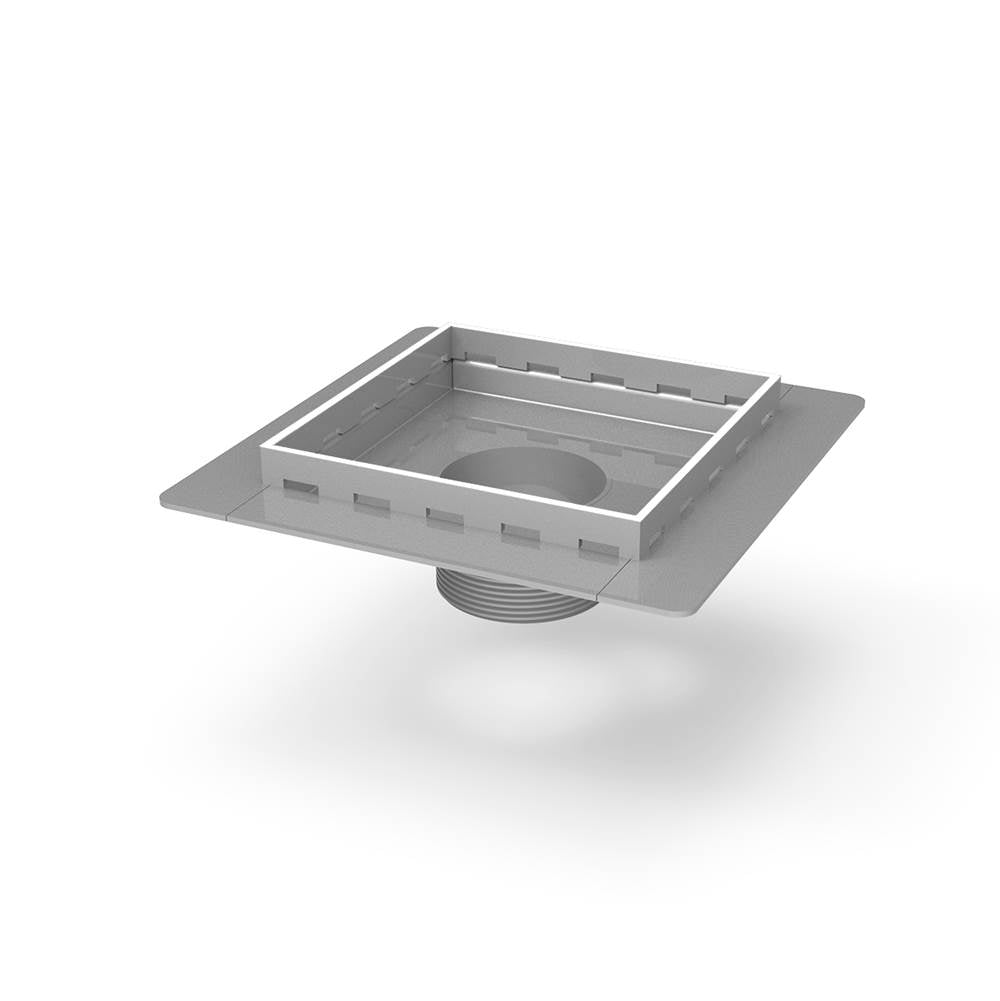 Infinity Drain - 5'' x 5'' Stainless Steel 2- Throat only for TDLF 5 Series in Polished Stainless - Polished Stainless