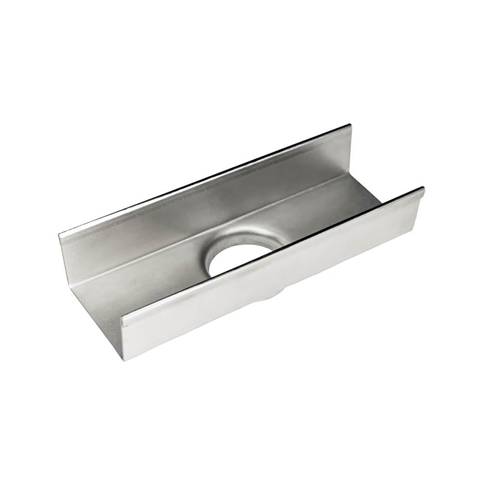 Infinity Drain - 8'' Stainless Steel Outlet Section for S-TIFAS 65 Series in Polished Stainless - Polished Stainless