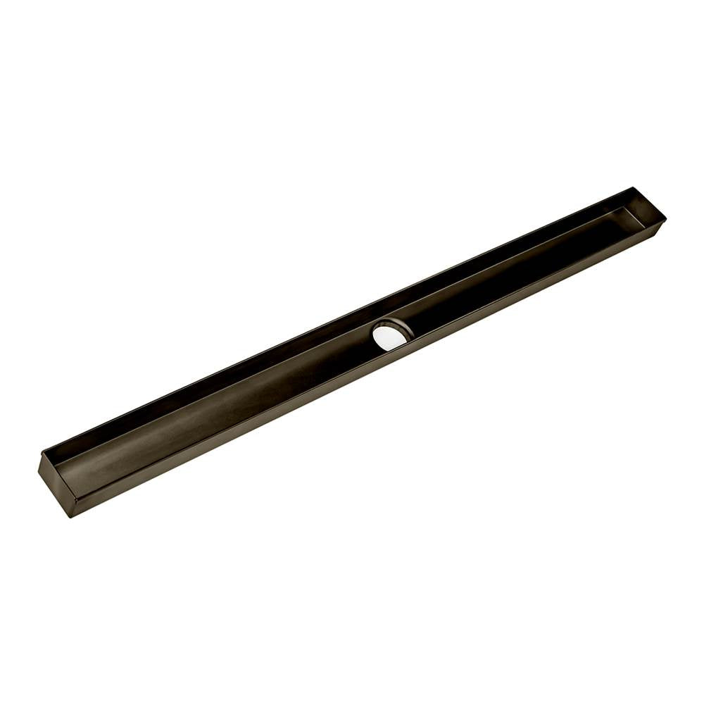 Infinity Drain - 48'' Fixed Channel for FXTIF 65 in Oil Rubbed Bronze - Oil Rubbed Bronze