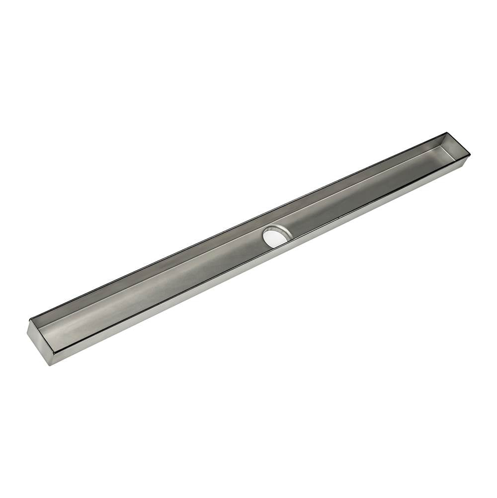 Infinity Drain - 48'' Fixed Channel for FXTIF 65 in Polished Stainless - Polished Stainless