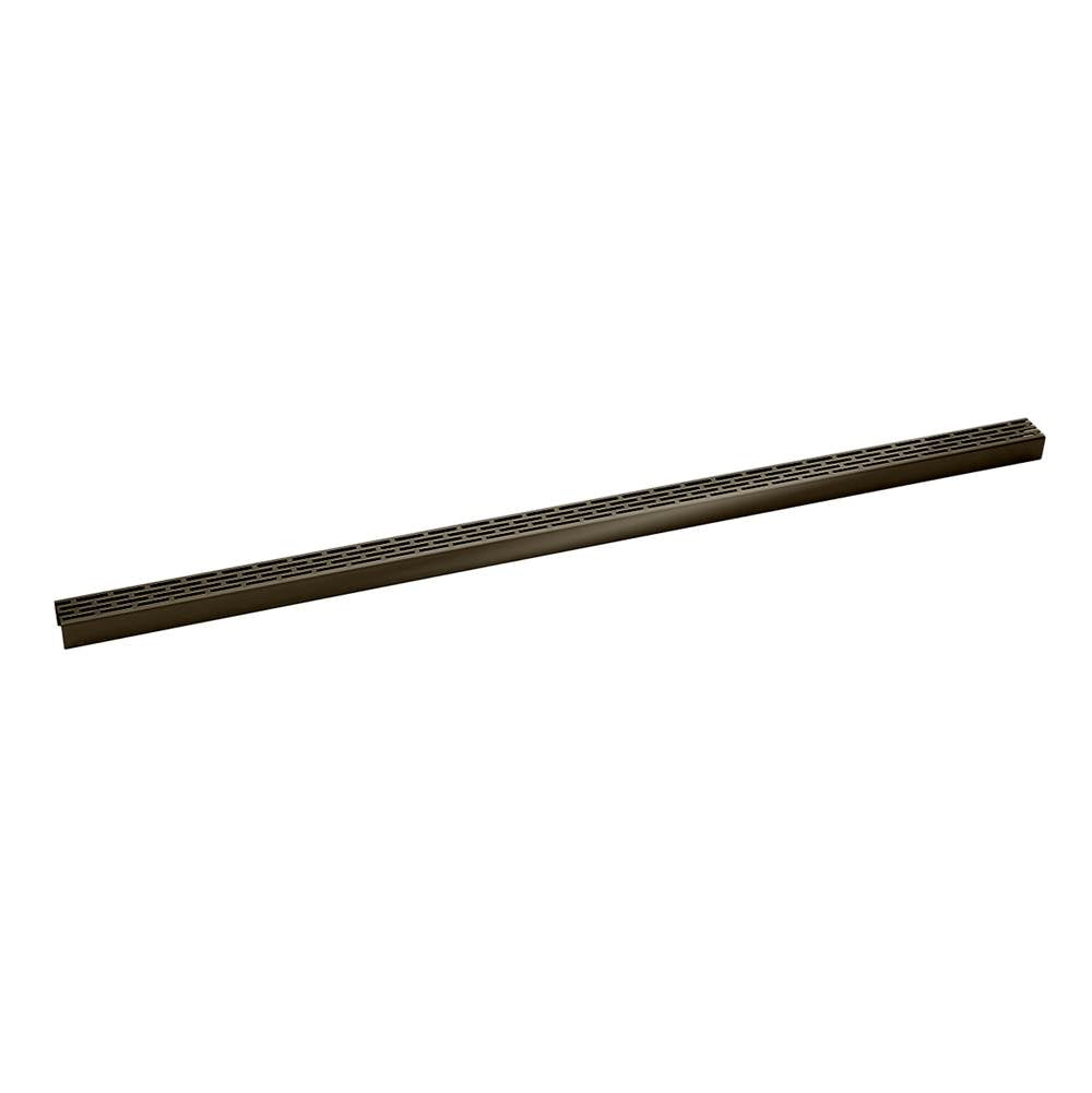Infinity Drain - 60'' Perforated Offset Slot Pattern Grate for S-LT 38 in Oil Rubbed Bronze - Oil Rubbed Bronze
