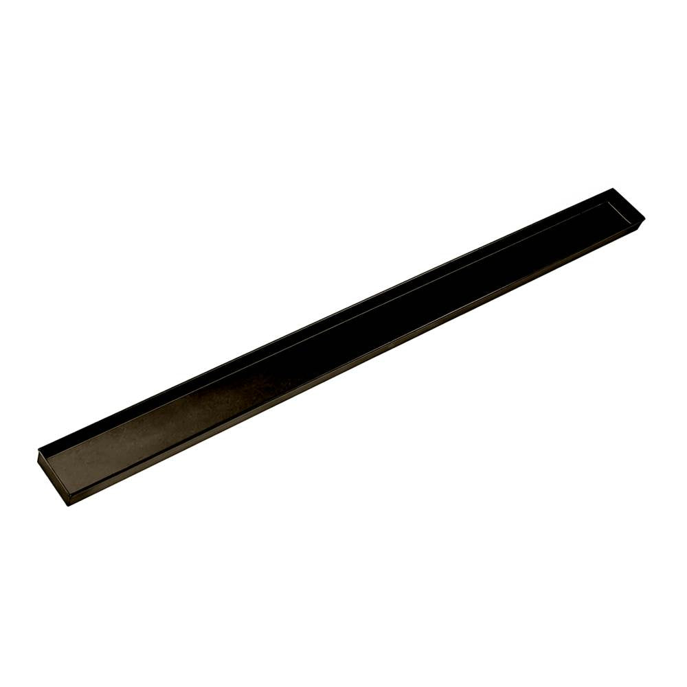 Infinity Drain - 64'' Stainless Steel Closed Ended Channel for 72'' S-AS 65/S-AS 99/S-LTIFAS 65/S-LTIFAS 99 Series in Oil Rubbed Bronze - Oil Rubbed Bronze