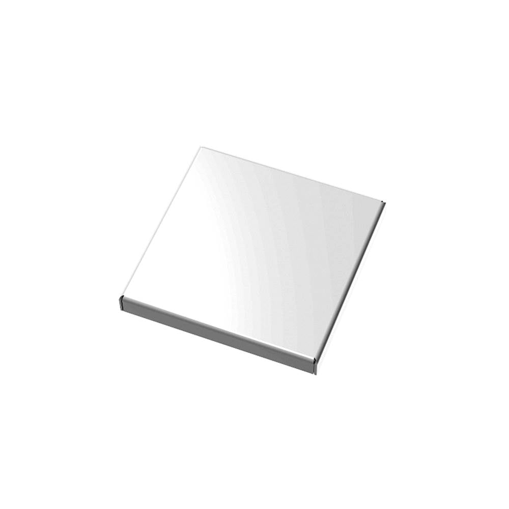 Infinity Drain - 5''x5'' LS5 Solid Style Top Plate in Polished Stainless - Polished Stainless