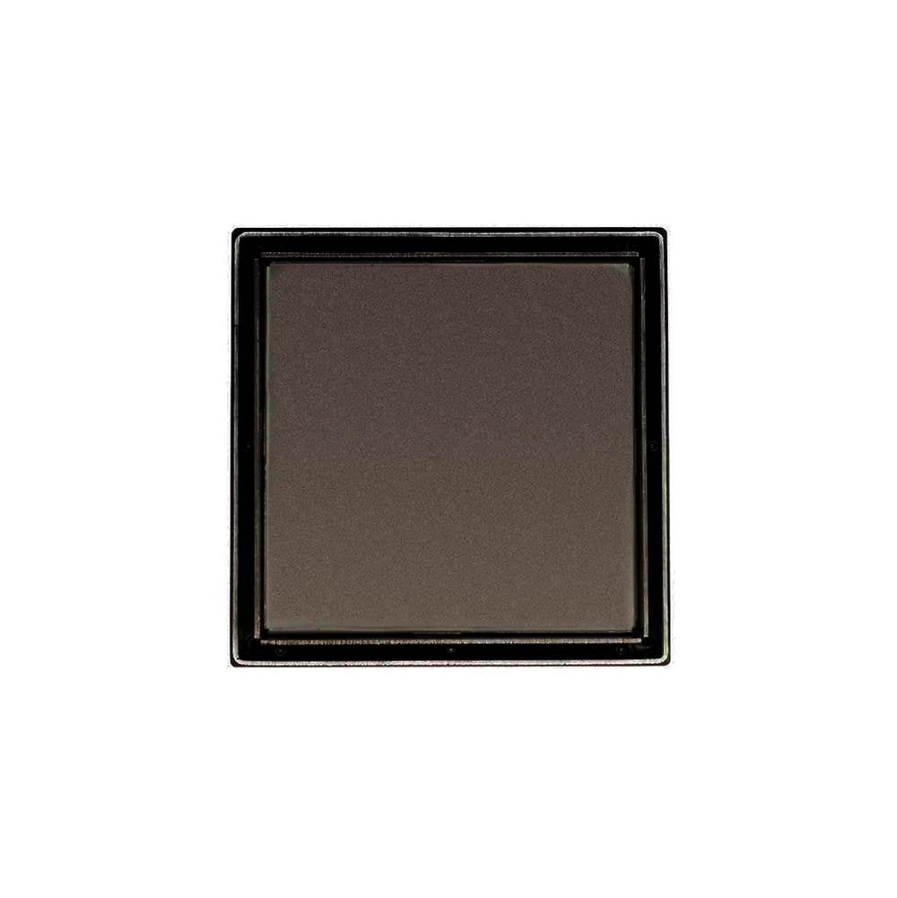 Infinity Drain - 5'' x 5'' LTD 5 Tile Insert Complete Kit in Oil Rubbed Bronze with ABS Drain Body, 2'' Outlet - Oil Rubbed Bronze