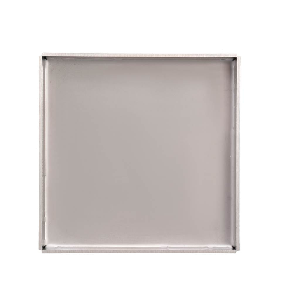 Infinity Drain - 5''x5'' LT5 Tile Drain Top Plate in Satin Stainless - Satin Stainless