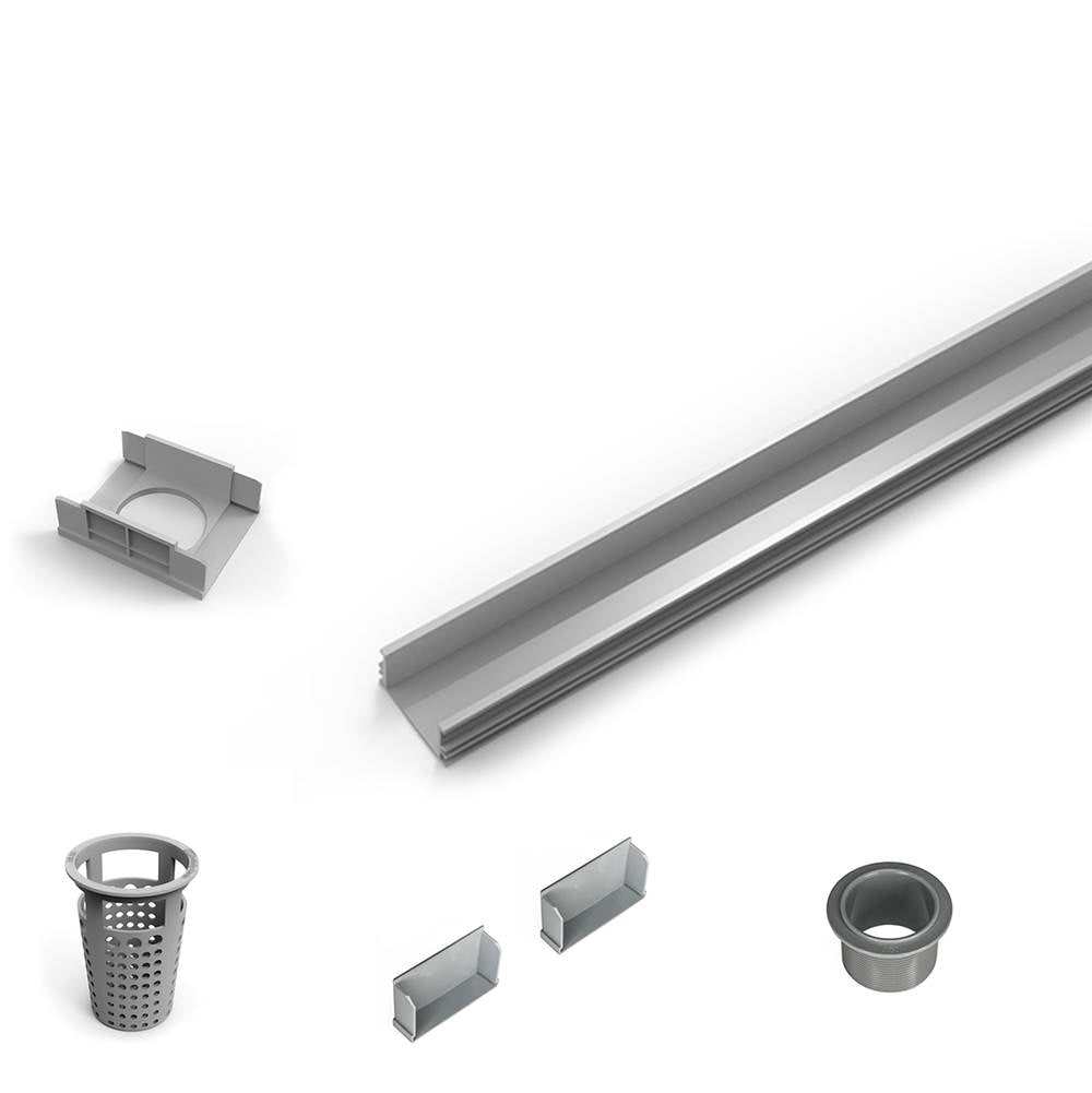 Infinity Drain - 72'' PVC Component Only Kit for S-LAG 65, S-LT 65, and S-LTIF 65 series.