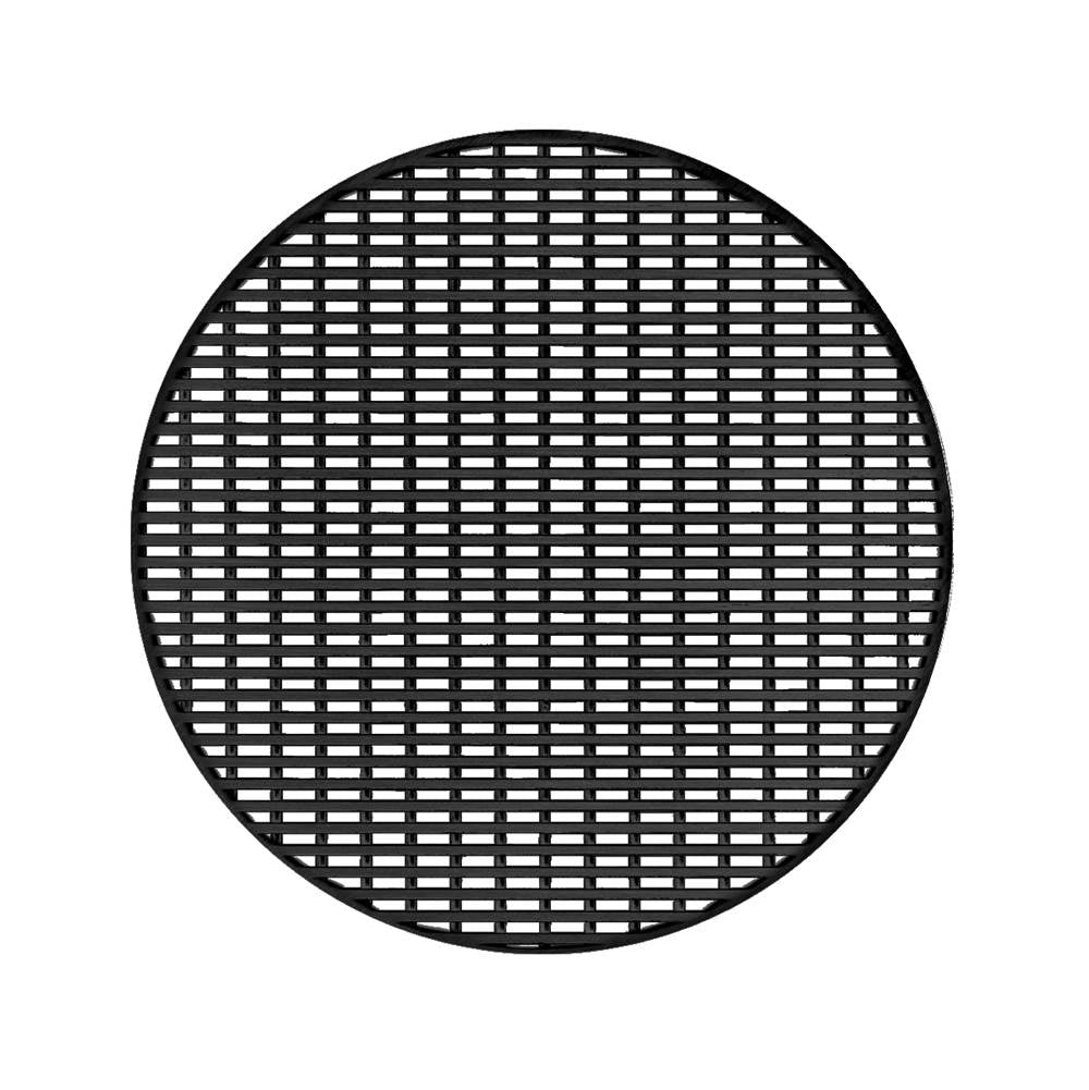 Infinity Drain - 5'' Round Wedge Wire Pattern Decorative Plate for RW 5, RWD 5, RWDB 5 in Matte Black - Matte Black