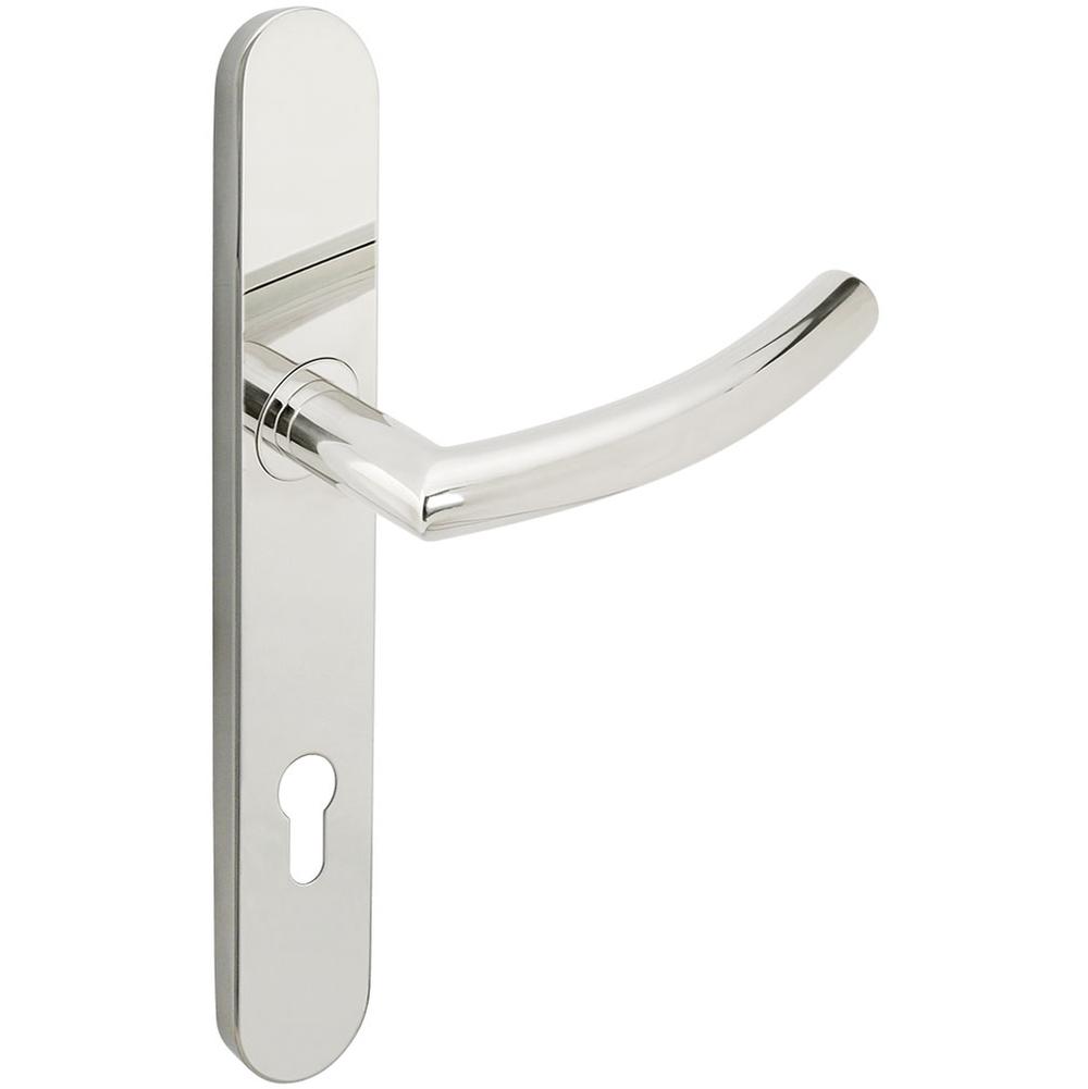INOX - BP Multipoint 103 Oslo Euro Entry Lever High US32 RH - Polished Stainless Steel