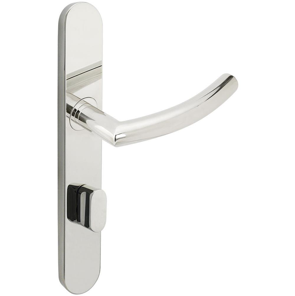 INOX - BP Multipoint 103 Oslo US Entry Lever High US32 RH - Polished Stainless Steel