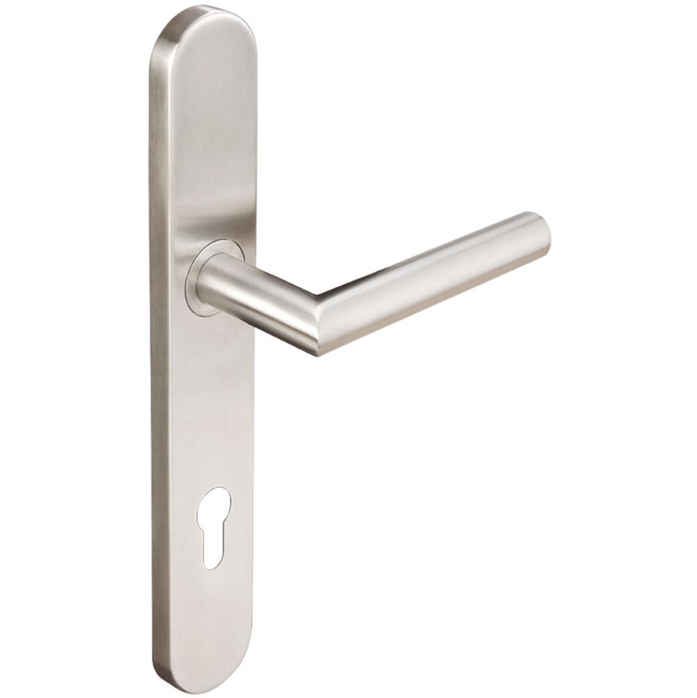 INOX - BP Multipoint 105 Frankfurt Euro Entry Lever High US32D LH - Satin Stainless Steel