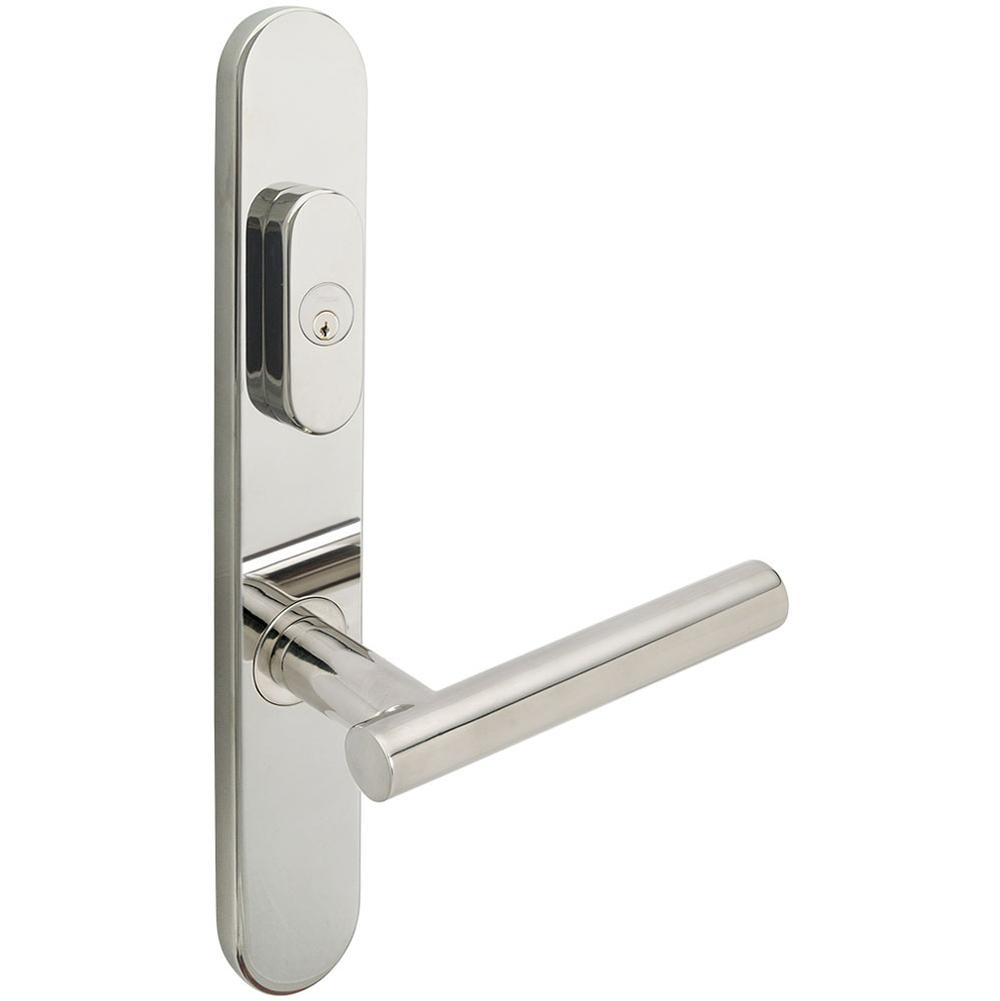 INOX - BP Multipoint 106 Copenhagen US Entry Lever Low US32 RH - Polished Stainless Steel