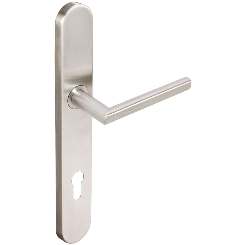 INOX - BP Multipoint 107 Stockholm Euro Entry Lever High US32D LH - Satin Stainless Steel