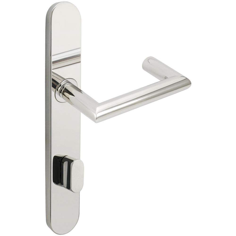 INOX - BP Multipoint 109 Stuttgart US Entry Lever High US32 LH - Polished Stainless Steel