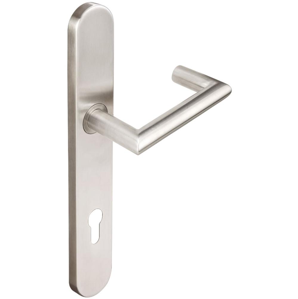 INOX - BP Multipoint 109 Stuttgart Euro Entry Lever High US32D LH - Satin Stainless Steel
