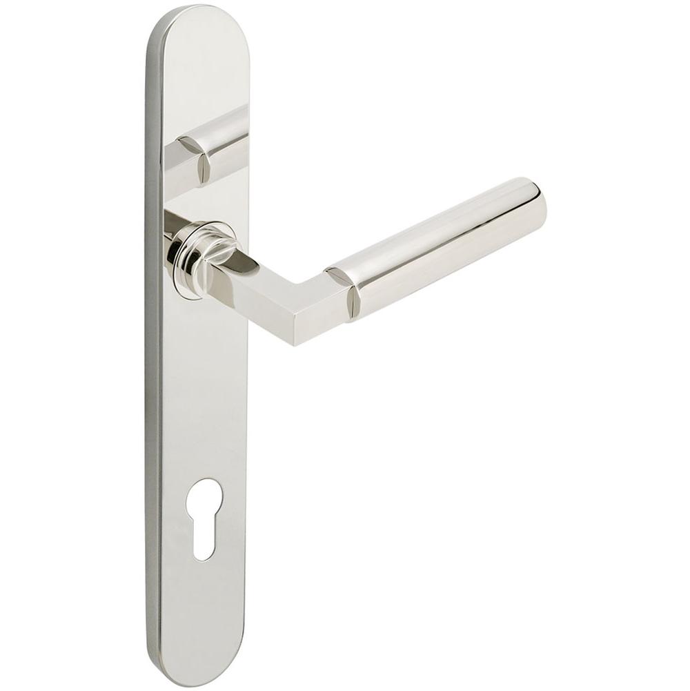 INOX - BP Multipoint 221 Aurora Euro Entry Lever High US32 LH - Polished Stainless Steel
