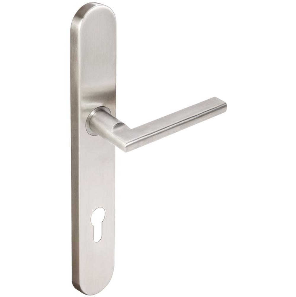 INOX - BP Multipoint 243 Sunrise Euro Entry Lever High US32D LH - Satin Stainless Steel
