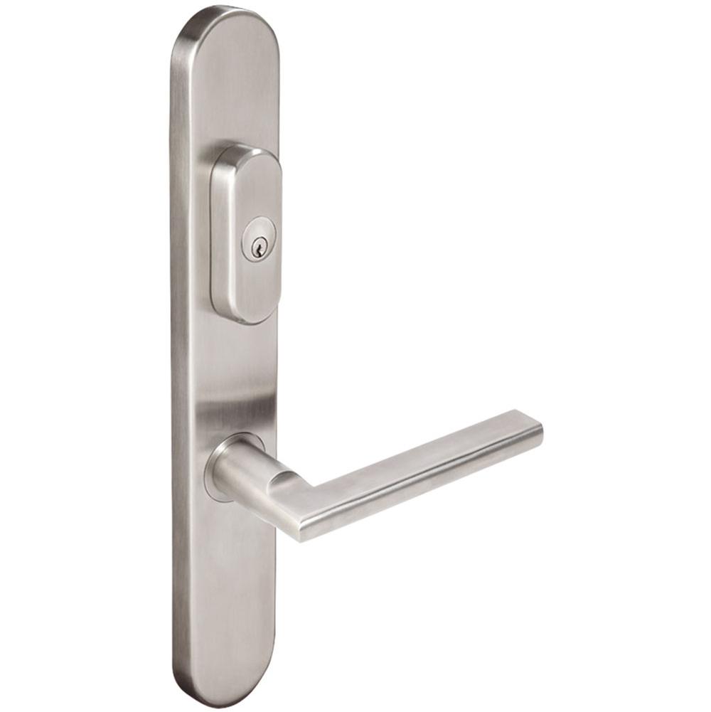 INOX - BP Multipoint 243 Sunrise US Entry Lever Low US32D LH - Satin Stainless Steel