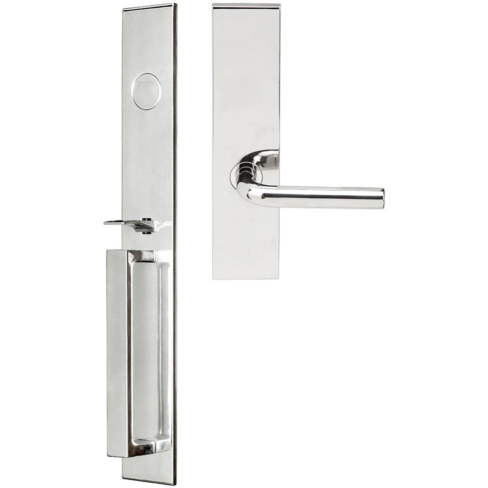 INOX - BW Handleset MT Mortise 101 Cologne Full Dummy 32 LH - Polished Stainless Steel