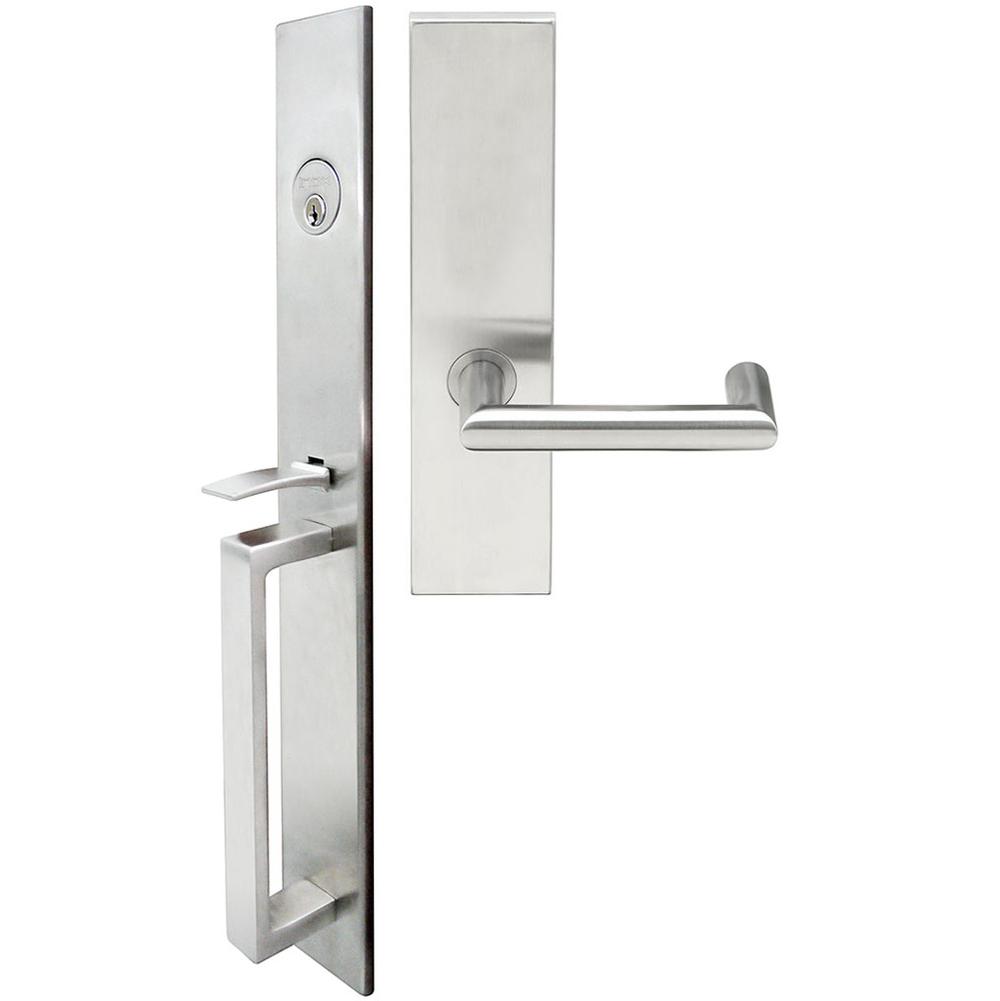 INOX - BW Handleset MT Mortise 109 Stuttgart Full Dummy 32D RH - Satin Stainless Steel