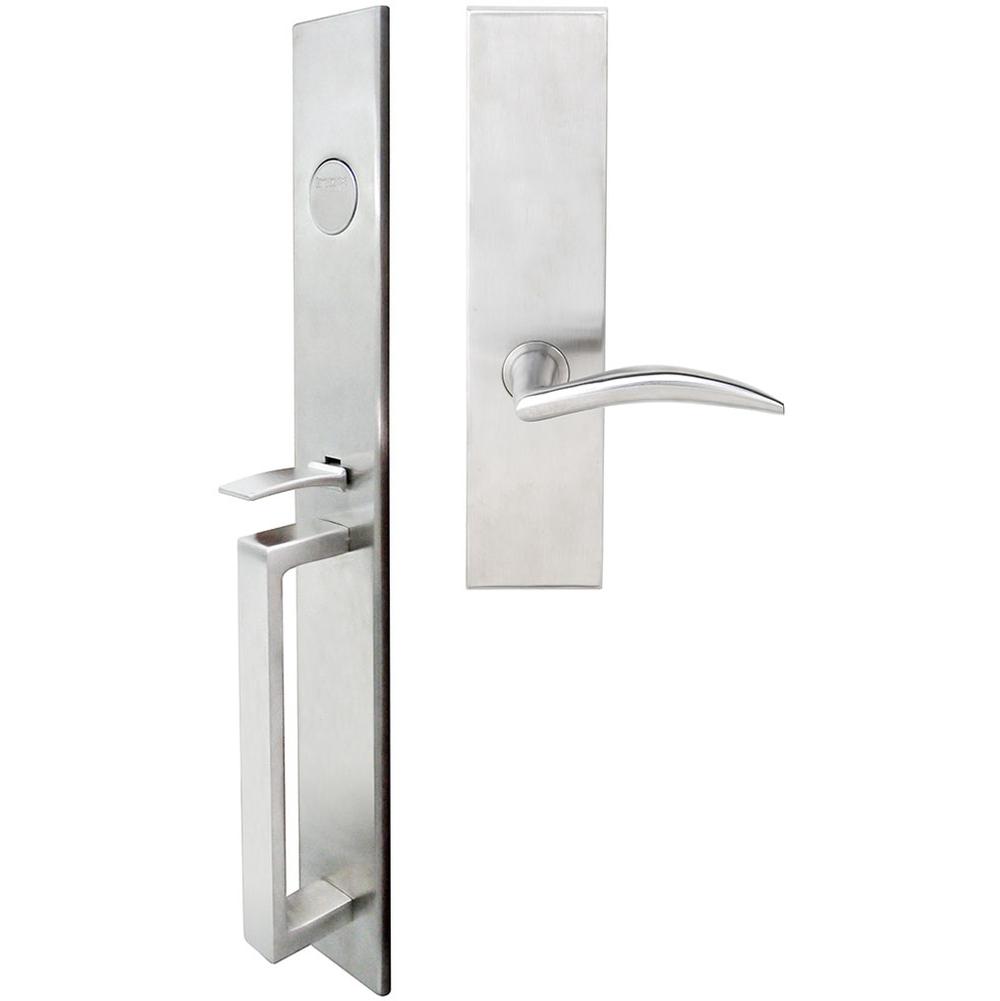 INOX - BW Handleset MT Mortise 210 Air-Stream Full Dummy 32D LH - Satin Stainless Steel