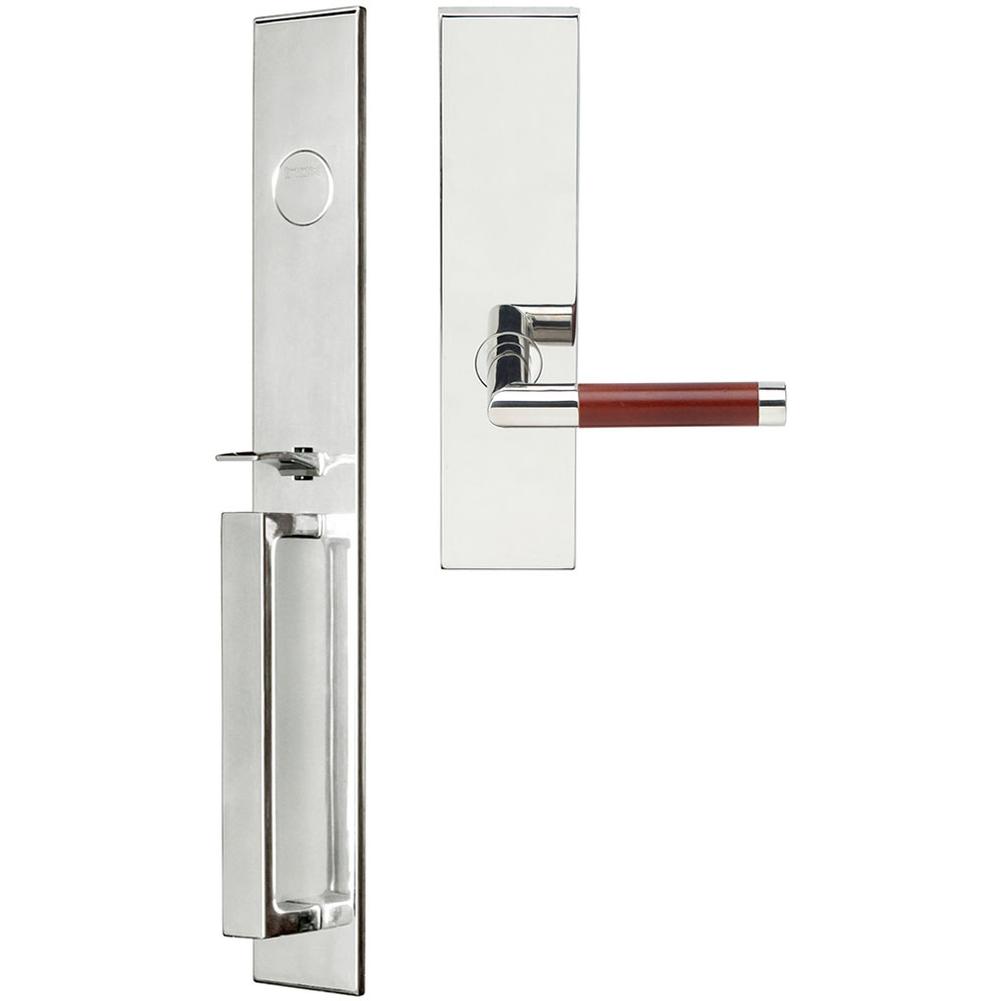 INOX - BW Handleset MT Mortise 213 Cabernet Full Dummy 32 LH - Polished Stainless Steel