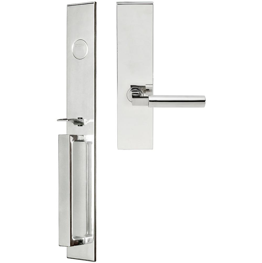 INOX - BW Handleset MT Mortise 221 Aurora Full Dummy 32 LH - Polished Stainless Steel
