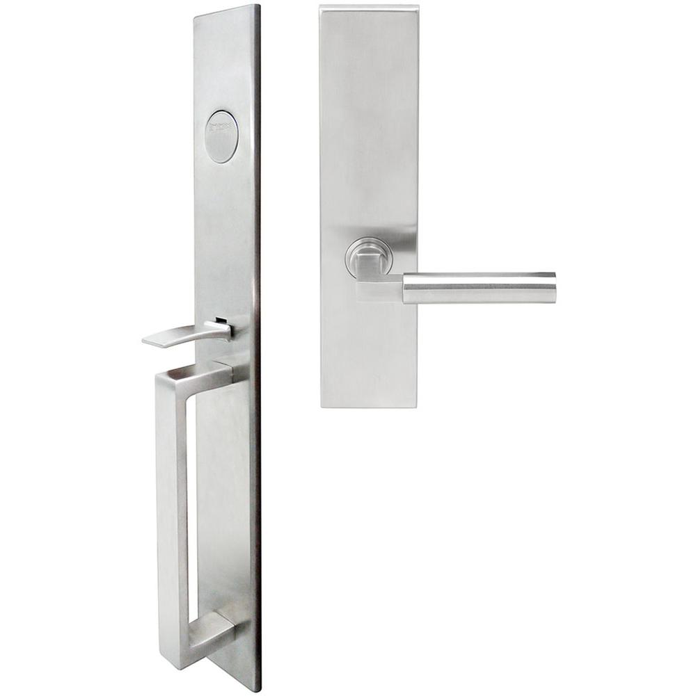 INOX - BW Handleset MT Mortise 221 Aurora Full Dummy 32D LH - Satin Stainless Steel