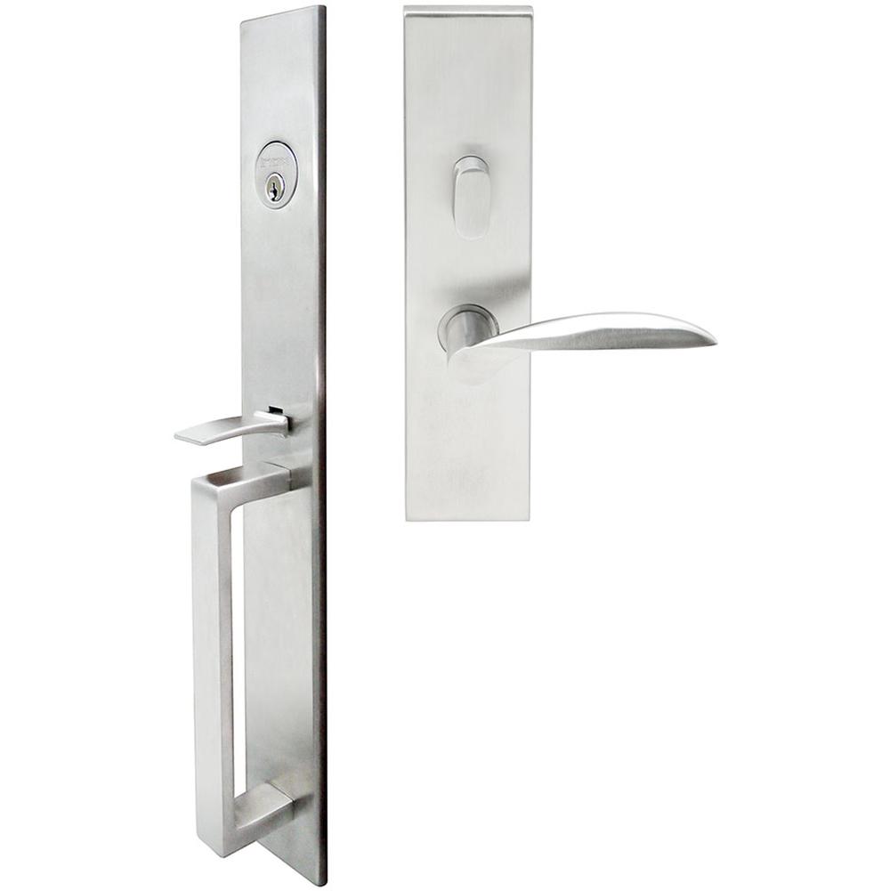 INOX - BW Handleset MT Mortise 227 Stratus Entry 2-1/2'' 32D LHR - Satin Stainless Steel