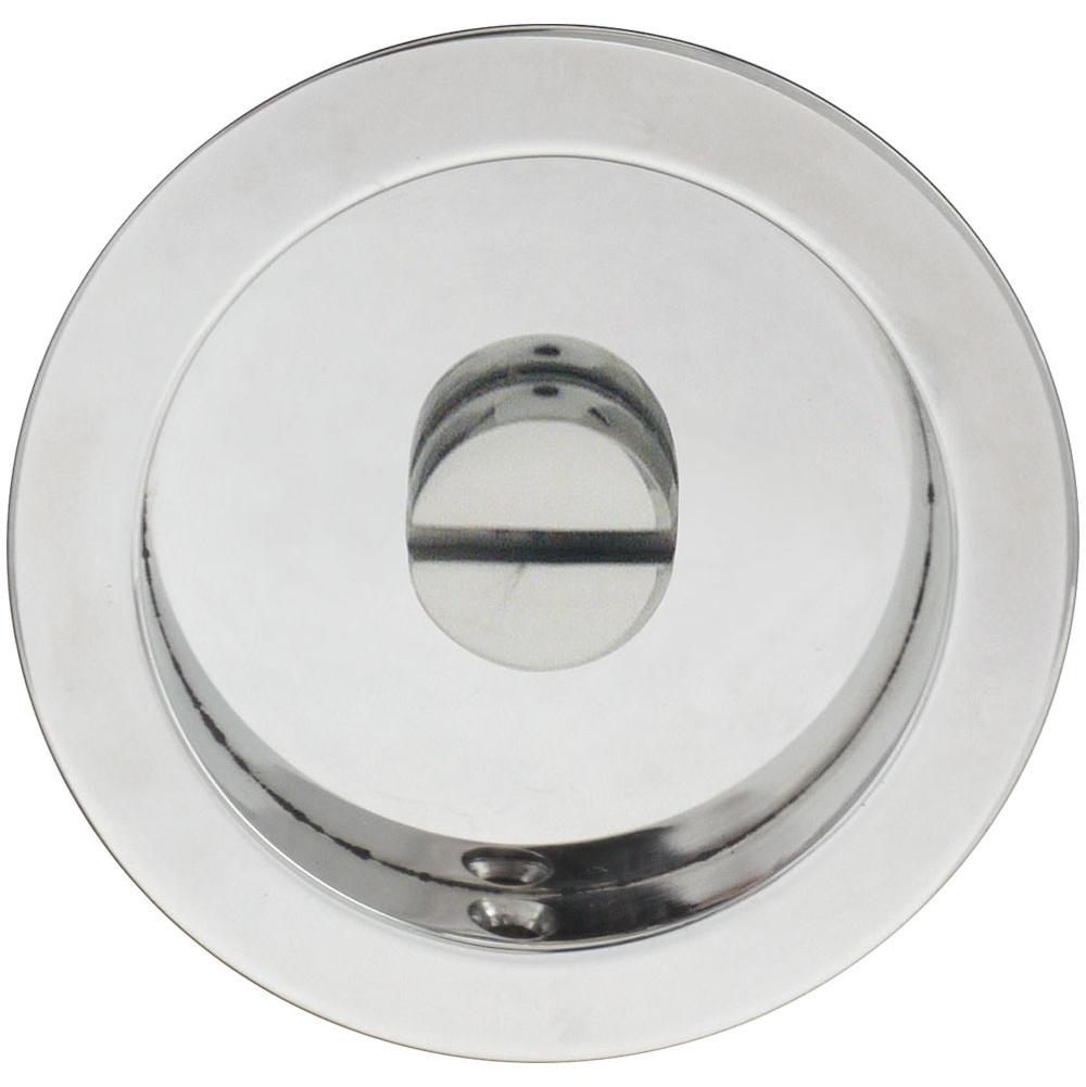 INOX - PD Series Pocket Door Pull 2204 Privacy Coin Turn US14 - Polished Nickel