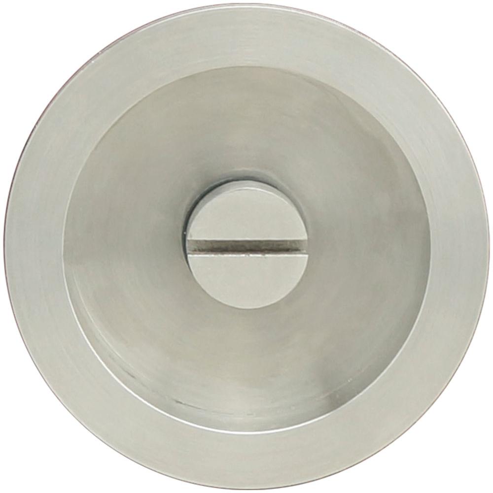 INOX - PD Series Pocket Door Pull 2204 Privacy Coin Turn US32D - Satin Stainless Steel
