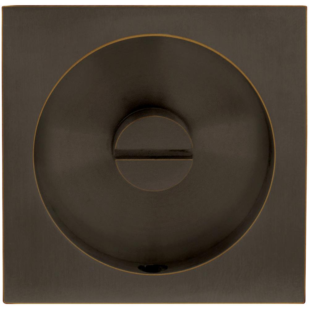 INOX - PD Series Pocket Door Pull 2304 Privacy Coin Turn US10B - Oil Rubbed Bronze