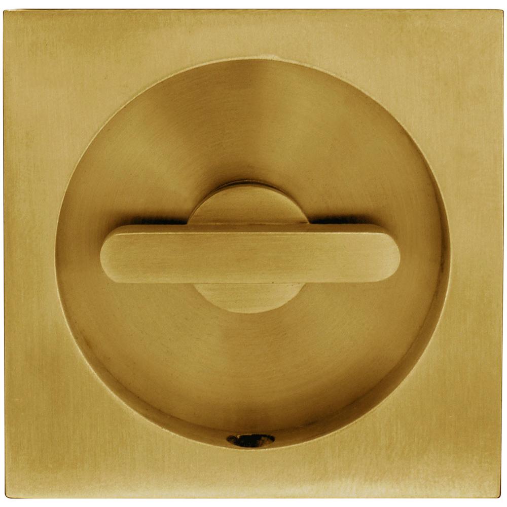 INOX - PD Series Pocket Door Pull 2382 Privacy TT08 - US328 - Aged Brass