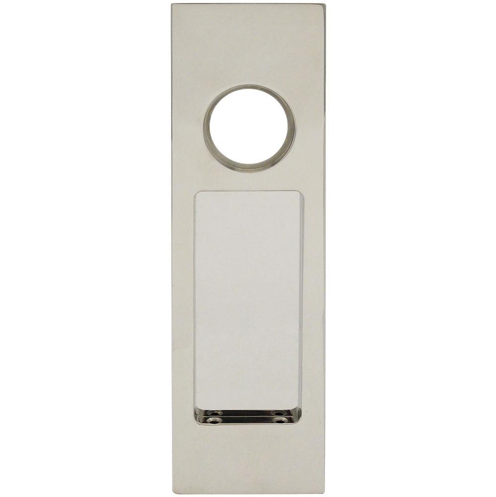 INOX - PD Series Pocket Door Pull 2703 Entry w/Cyl Hole US32 - Polished Stainless Steel
