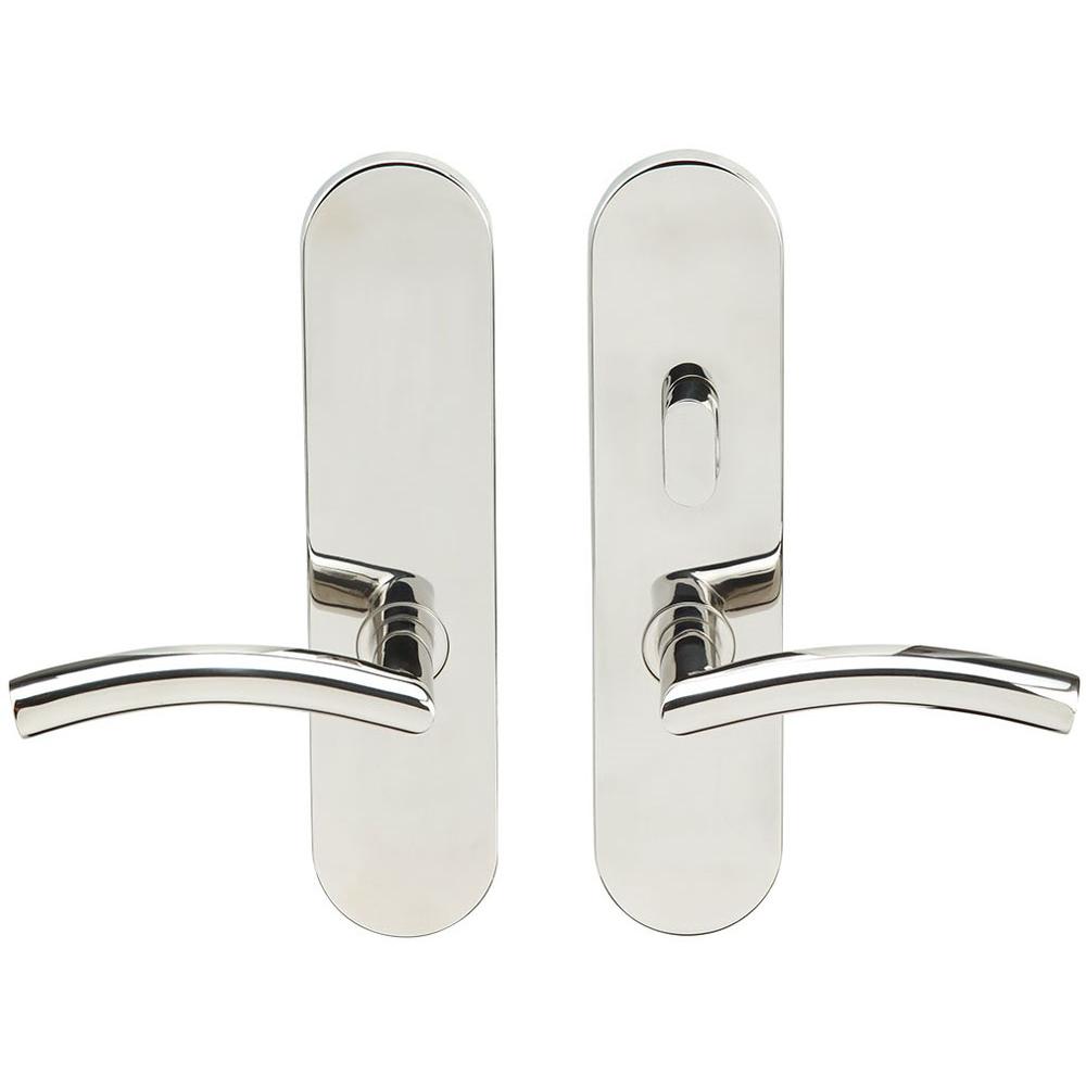 INOX - LA 104 Brussels, TL4 w/Privacy Bolt, 2-3/8'' BS,32,RH - Polished Stainless Steel
