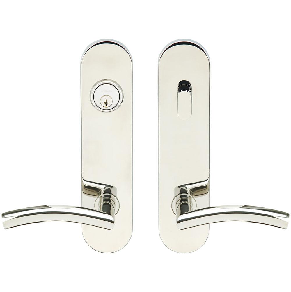 INOX - LA 104 Brussels,TL4 Entry,Single Cyl 2-3/8'' BS,32,RH - Polished Stainless Steel