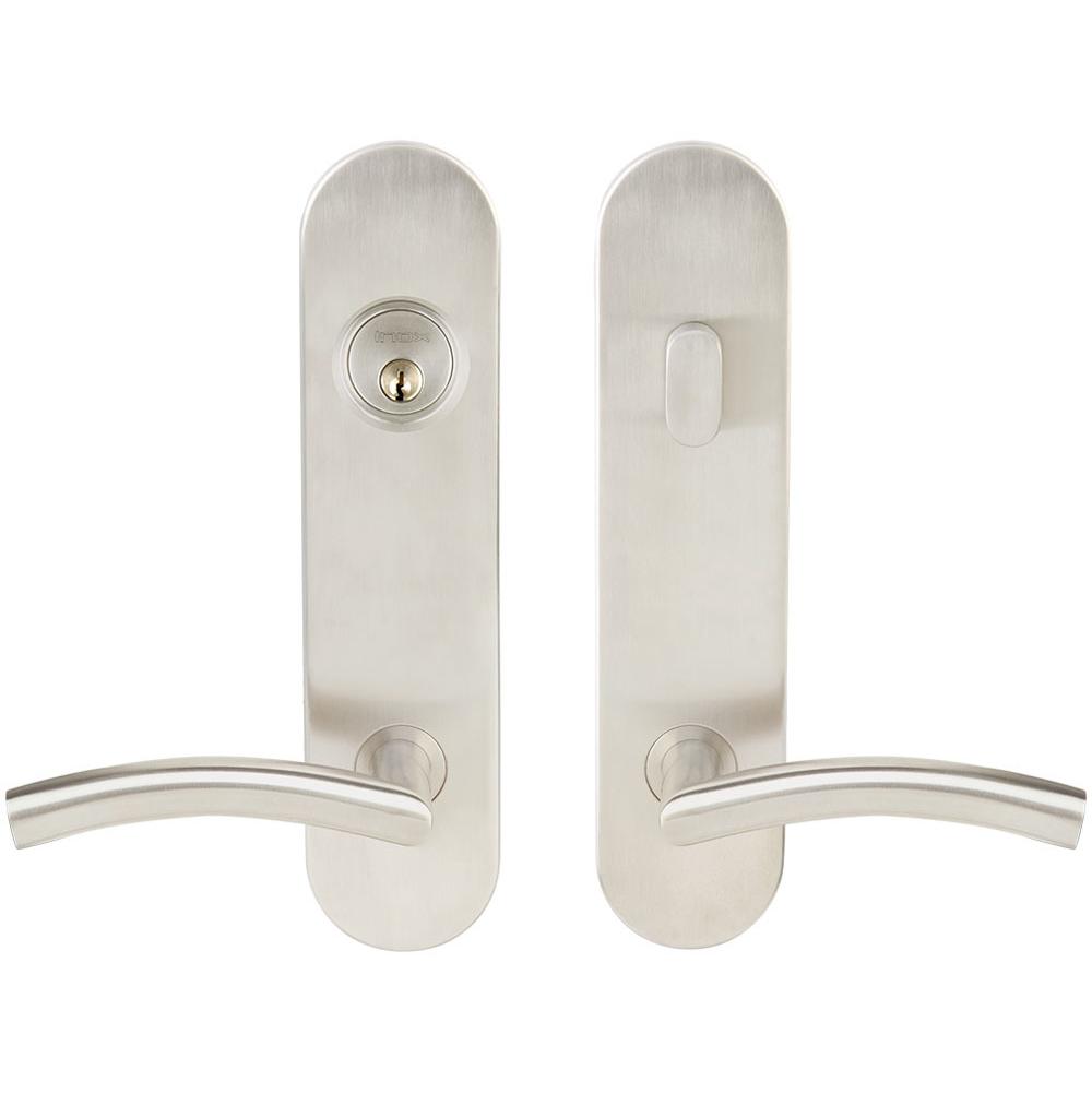 INOX - LA 104 Brussels,TL4 Entry,Single Cyl 2-3/4'' BS,32D,LH - Satin Stainless Steel