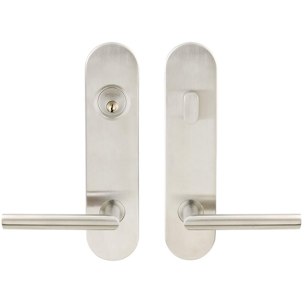 INOX - LA 105 Frankfurt,TL4 Entry,Single Cyl 2-3/4'' BS,32D,LH - Satin Stainless Steel